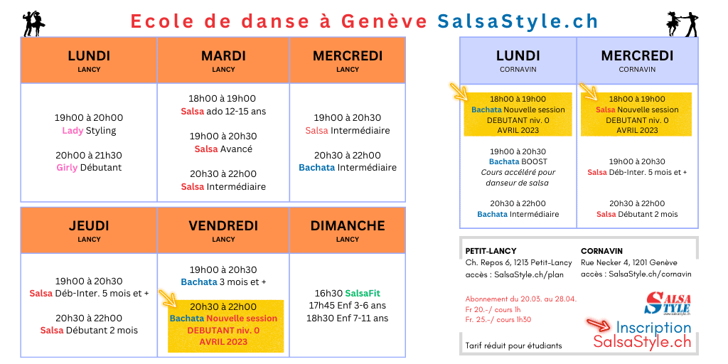 SalsaStyle.ch 20.03 au 28.04