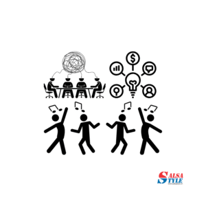 Réunion d’entreprise transformée en animation de groupe dansante – Salsa Style Genève