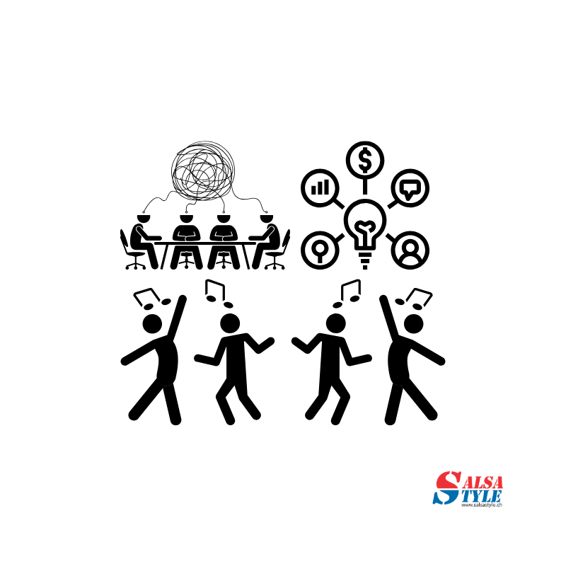 Réunion d’entreprise transformée en animation de groupe dansante – Salsa Style Genève