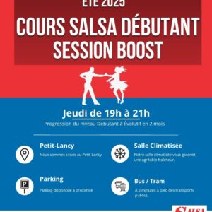 Session Boost Été 2025 – Salsa Débutant (Jeudi 19h à 21h)