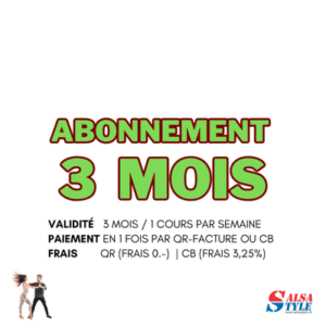 👉 Abonnement 3 mois cours de salsa bachata et kizomba à Genève - Salsa Style