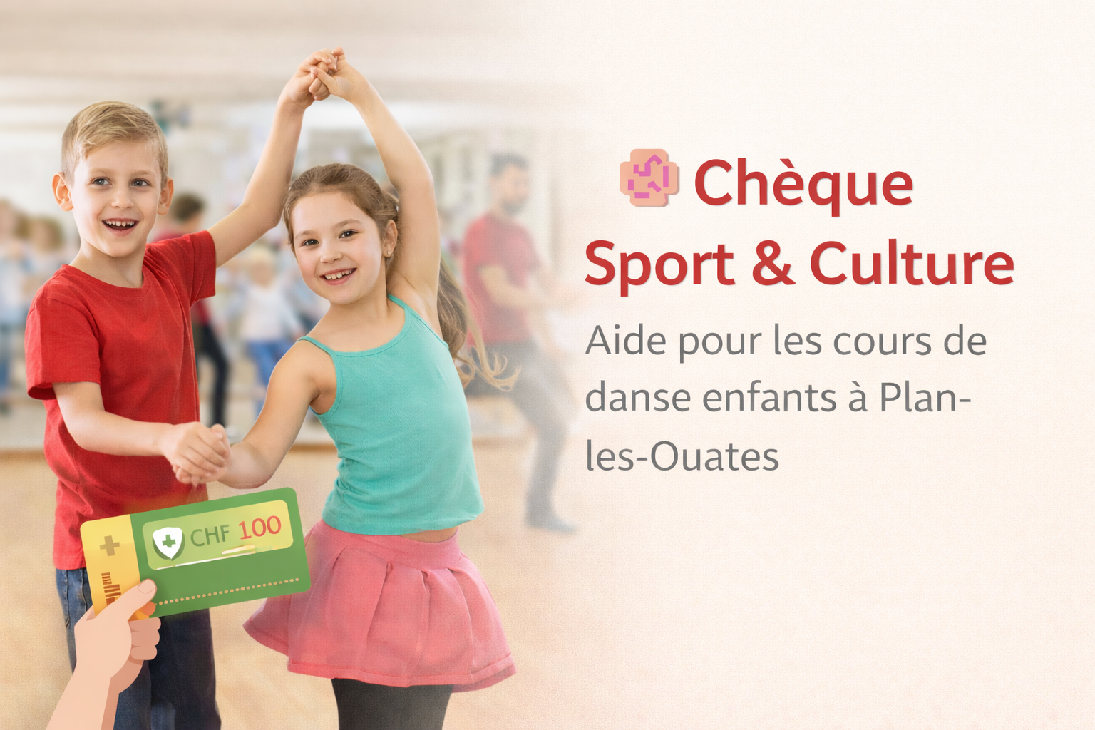 Chèque Sport et Culture Encourager l'accès aux activités extrascolaires SalsaStyle.ch