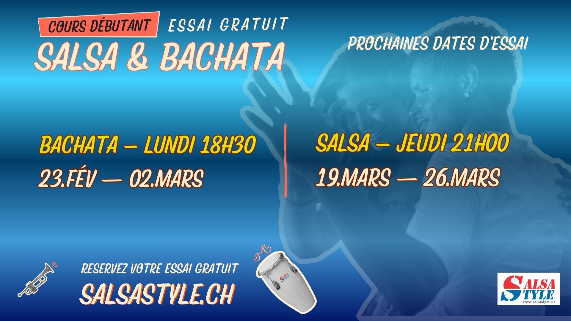Salsa Bachata nouvelle session SalsaStyle.ch