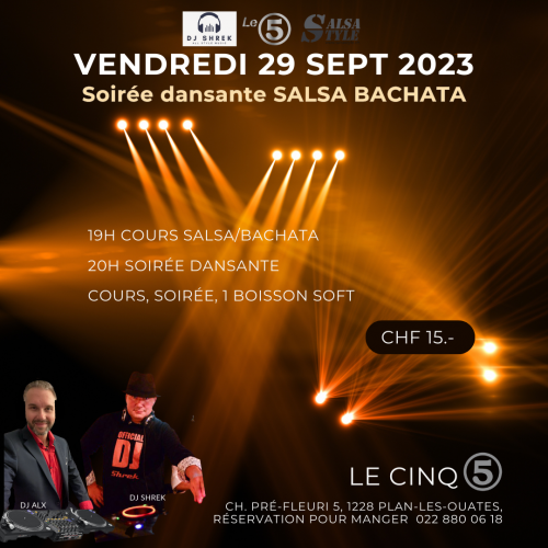 29 SEPT à 19H
